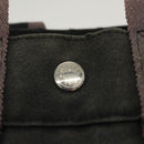 HERMES Fourre Tout PM Hand Bag Canvas Black Silver Auth ti3082-17