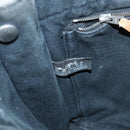 HERMES Fourre Tout PM Hand Bag Canvas Black Silver Auth ti3082-10