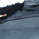 HERMES Fourre Tout PM Hand Bag Canvas Black Silver Auth ti3082-11