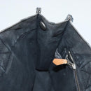 HERMES Fourre Tout PM Hand Bag Canvas Black Silver Auth ti3082-19