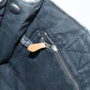HERMES Fourre Tout PM Hand Bag Canvas Black Silver Auth ti3082-20
