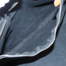 HERMES Fourre Tout PM Hand Bag Canvas Black Silver Auth ti3082-12