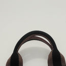 HERMES Fourre Tout PM Hand Bag Canvas Black Silver Auth ti3082-8