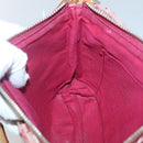 BURBERRY Nova Check Blue Label Shoulder Bag Canvas Red Silver Auth ti3084-19