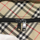 Burberrys Nova Check Tote Bag Nylon Brown Auth ti3085-10