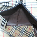 Burberrys Nova Check Tote Bag Nylon Brown Auth ti3085-18