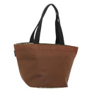 Burberrys Nova Check Tote Bag Nylon Brown Auth ti3085-1