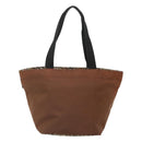 Burberrys Nova Check Tote Bag Nylon Brown Auth ti3085-13