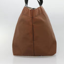 Burberrys Nova Check Tote Bag Nylon Brown Auth ti3085-4