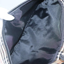 Burberrys Nova Check Blue Label Hand Bag Nylon Beige Silver Auth ti3086-22