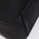 BURBERRY Hand Bag Canvas Black Silver Auth ti3087-14