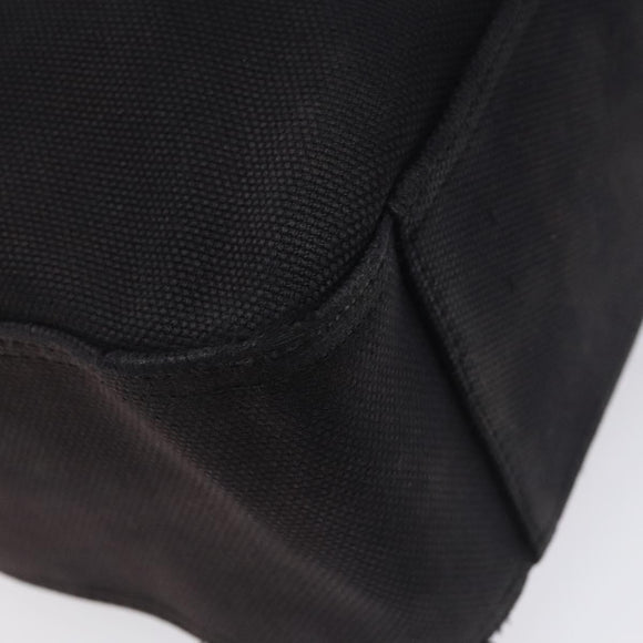 BURBERRY Hand Bag Canvas Black Silver Auth ti3087