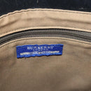 BURBERRY Hand Bag Canvas Black Silver Auth ti3087-11
