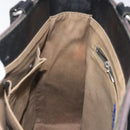 BURBERRY Hand Bag Canvas Black Silver Auth ti3087-18