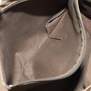 BURBERRY Hand Bag Canvas Black Silver Auth ti3087-19