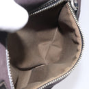 BURBERRY Hand Bag Canvas Black Silver Auth ti3087-20