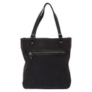 BURBERRY Hand Bag Canvas Black Silver Auth ti3087-2