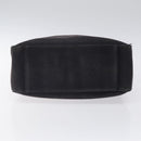 BURBERRY Hand Bag Canvas Black Silver Auth ti3087-5