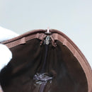 Burberrys Nova Check Clutch Bag Canvas Beige Silver Auth ti3090-11