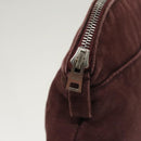HERMES Bolide PM Pouch Canvas Brown Silver Auth ti3093-13