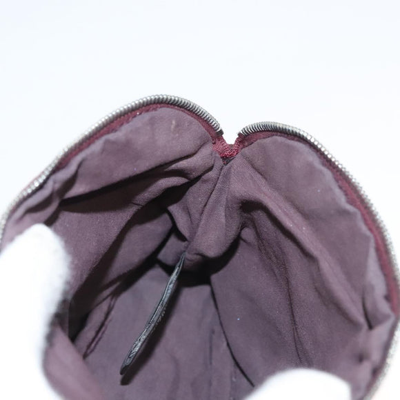 HERMES Bolide PM Pouch Canvas Brown Silver Auth ti3093