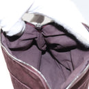 HERMES Bolide PM Pouch Canvas Brown Silver Auth ti3093-18