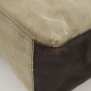 GUCCI Shoulder Bag Canvas Gray Silver 77112 Auth ti3094-15