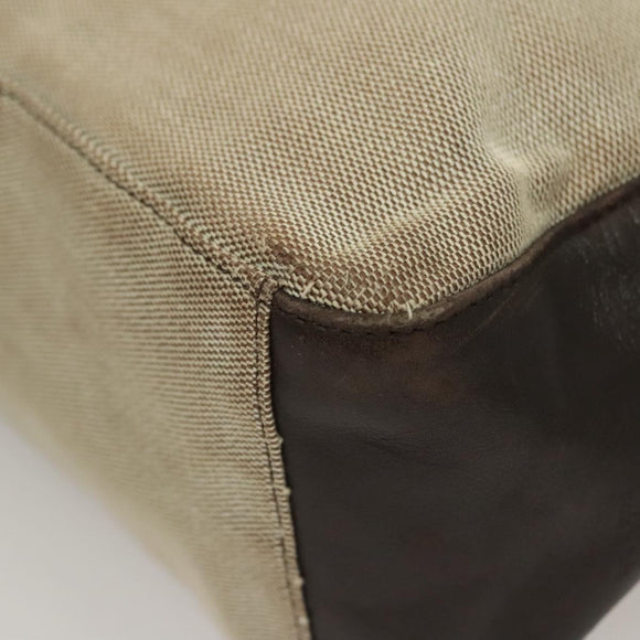 GUCCI Shoulder Bag Canvas Gray Silver 77112 Auth ti3094