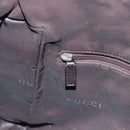 GUCCI Shoulder Bag Canvas Gray Silver 77112 Auth ti3094-21