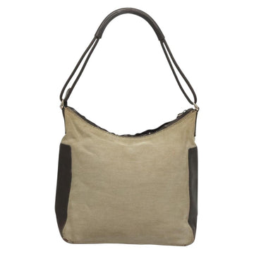 GUCCI Shoulder Bag Canvas Gray Silver 77112 Auth ti3094 - 0