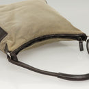 GUCCI Shoulder Bag Canvas Gray Silver 77112 Auth ti3094-6