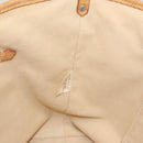 BURBERRY Blue Label Shoulder Bag Canvas White Pink Silver Auth ti3095-17