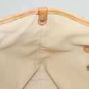 BURBERRY Blue Label Shoulder Bag Canvas White Pink Silver Auth ti3095-18