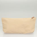 BURBERRY Blue Label Shoulder Bag Canvas White Pink Silver Auth ti3095-22