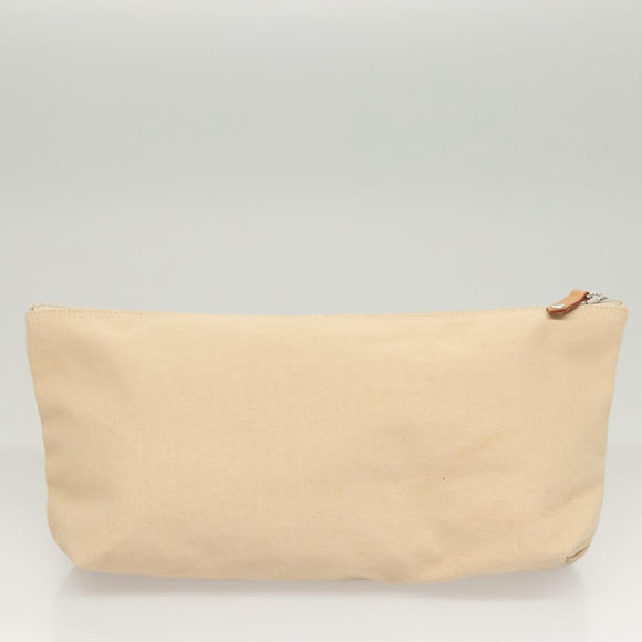 BURBERRY Blue Label Shoulder Bag Canvas White Pink Silver Auth ti3095