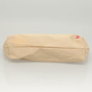 BURBERRY Blue Label Shoulder Bag Canvas White Pink Silver Auth ti3095-25