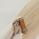 BURBERRY Blue Label Shoulder Bag Canvas White Pink Silver Auth ti3095-27