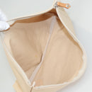 BURBERRY Blue Label Shoulder Bag Canvas White Pink Silver Auth ti3095-28