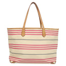 BURBERRY Blue Label Shoulder Bag Canvas White Pink Silver Auth ti3095-2