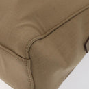 PRADA Sports Hand Bag Nylon Beige Silver Auth ti3096-15