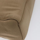 PRADA Sports Hand Bag Nylon Beige Silver Auth ti3096-16