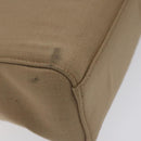 PRADA Sports Hand Bag Nylon Beige Silver Auth ti3096-8