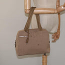 PRADA Sports Hand Bag Nylon Beige Silver Auth ti3096-23