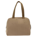 PRADA Sports Hand Bag Nylon Beige Silver Auth ti3096-2
