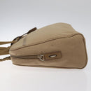 PRADA Sports Hand Bag Nylon Beige Silver Auth ti3096-4
