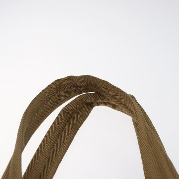 PRADA Sports Hand Bag Nylon Beige Silver Auth ti3096