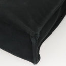 HERMES Fourre Tout MM Hand Bag Canvas Black Silver Auth ti3098-14