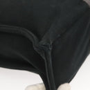 HERMES Fourre Tout MM Hand Bag Canvas Black Silver Auth ti3098-15