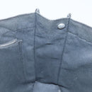 HERMES Fourre Tout MM Hand Bag Canvas Black Silver Auth ti3098-19