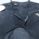 HERMES Fourre Tout MM Hand Bag Canvas Black Silver Auth ti3098-20